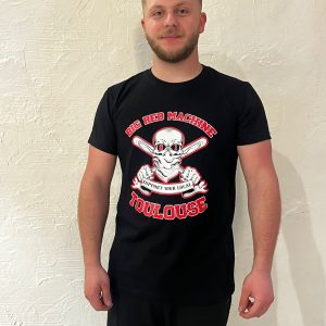 T-SHIRT HOMME NOIR SUPPORT 81 TOULOUSE BATTES