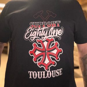 T-SHIRT HOMME noir croix occitane